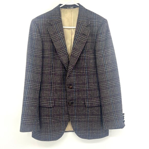 Vintage Clubfellow Marshall Fields Wool Houndstooth Blazer Men's 40R - Picture 1 of 7